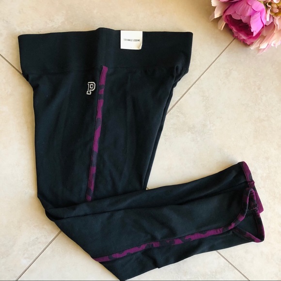 VS PINK Bling Maroon Long Sleeve Tee & Legging SET - Picture 11 of 16